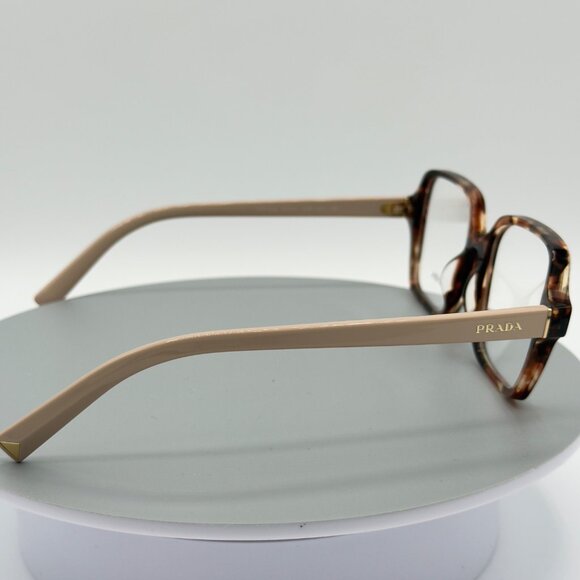 Prada Eyeglasses Frames PR A02V Havana Caramel Square 51-17-145 - Picture 7 of 10